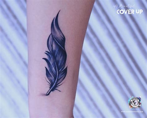 cover up a feather tattoo|beautiful feather tattoo designs.